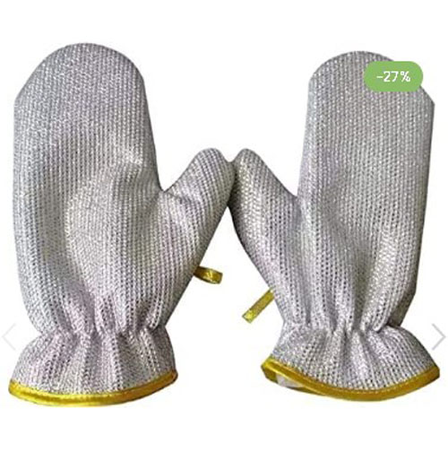 ওয়াটারপ্রুফ ডিশ ওয়াশিং গ্লাভস ১ জোড়া